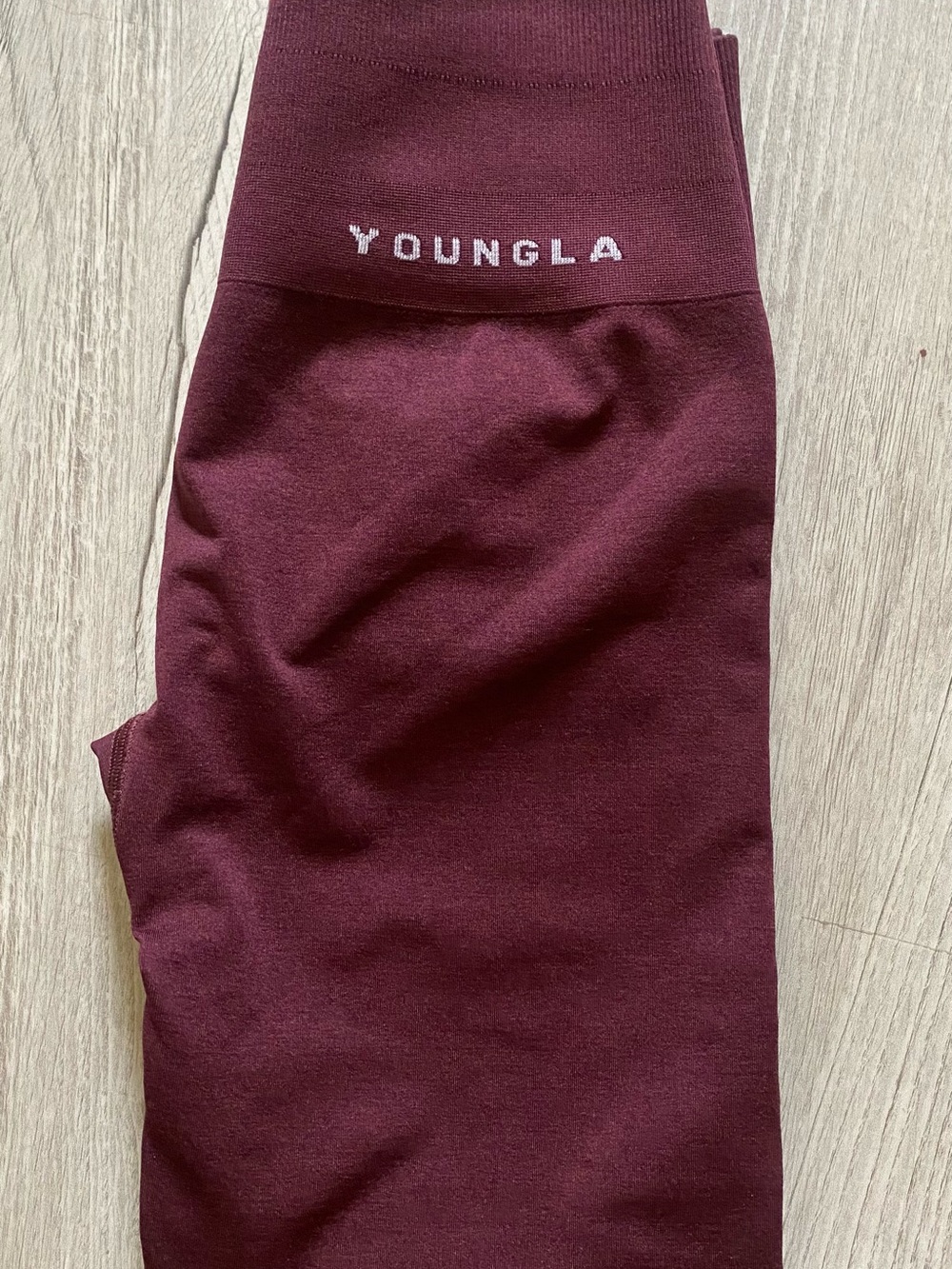 YoungLA Maroon Seamless Leggings